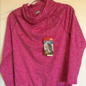 North face pink long sleeve hoodie